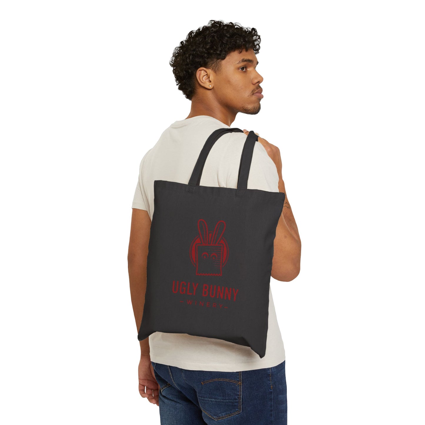 Ugly Bunny Winery Cotton Canvas Tote Bag