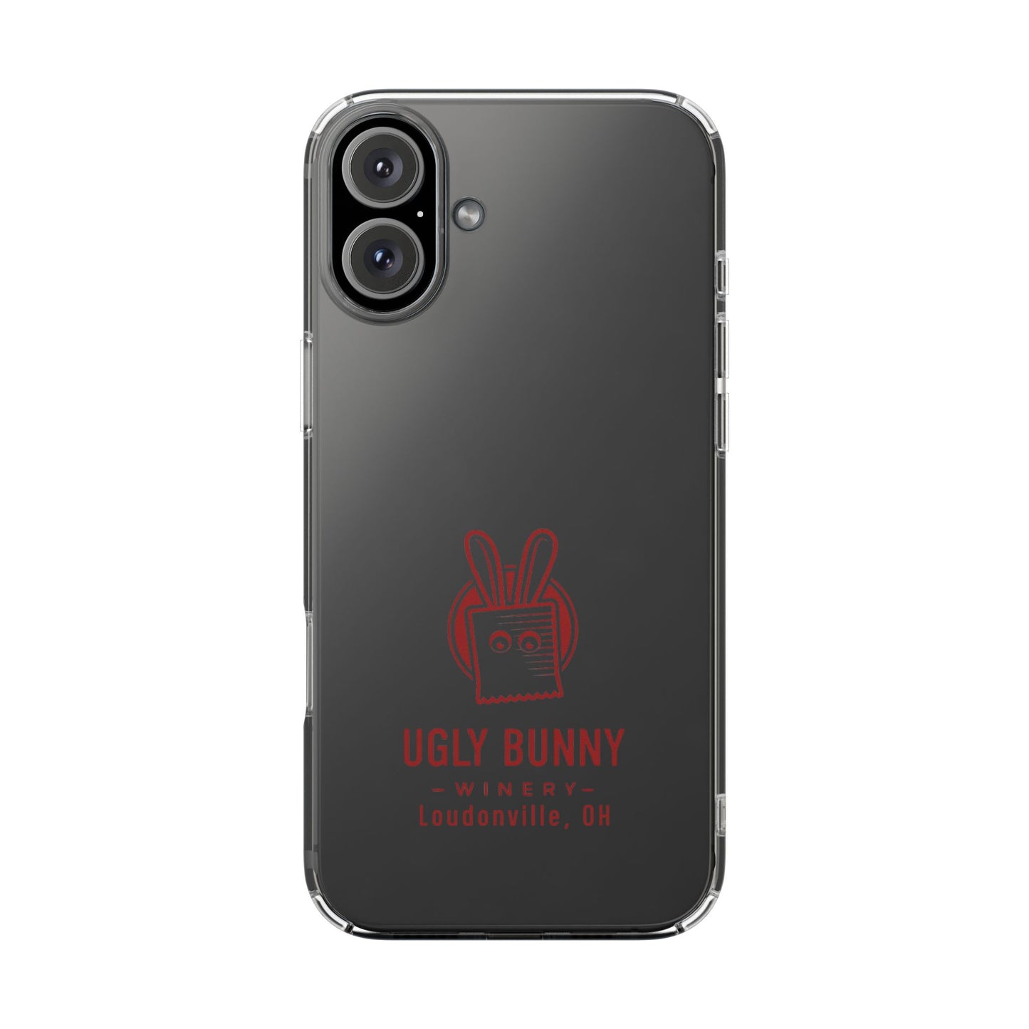Ugly Bunny Winery Clear Phone Case