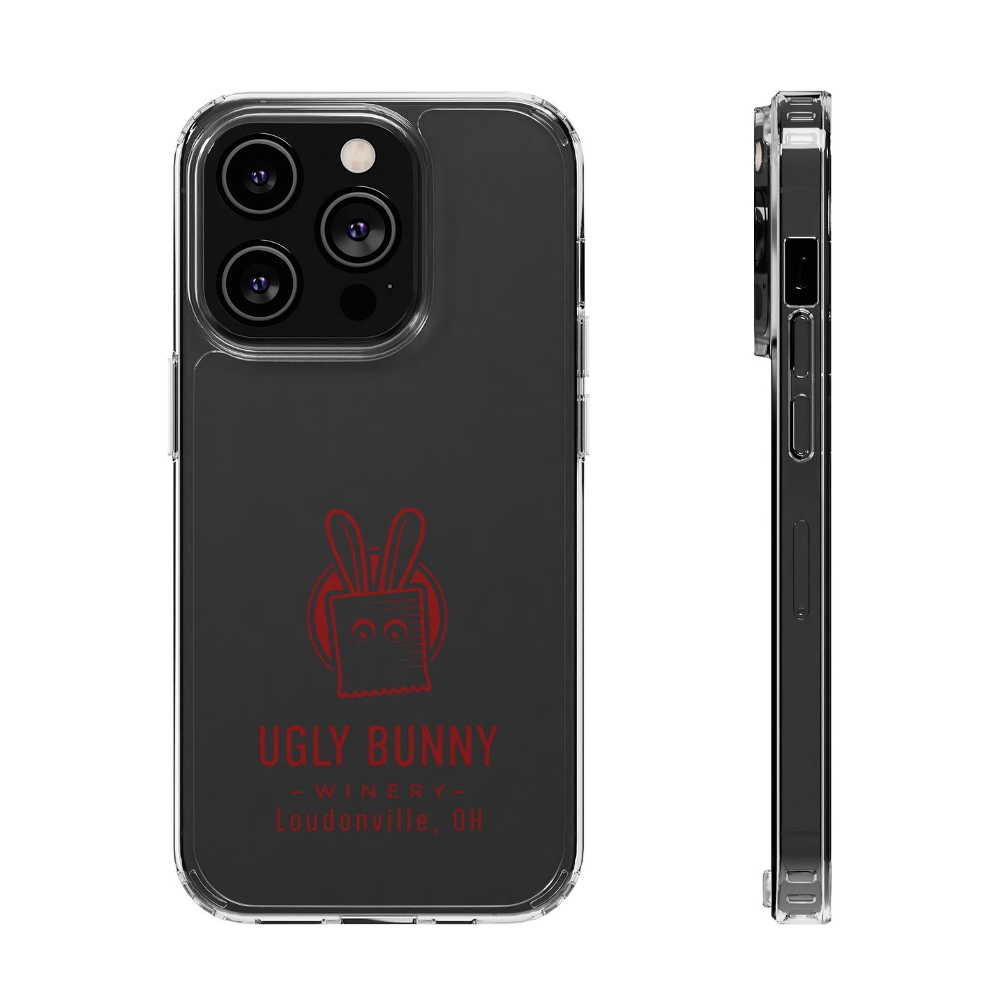 Ugly Bunny Winery Clear Phone Case