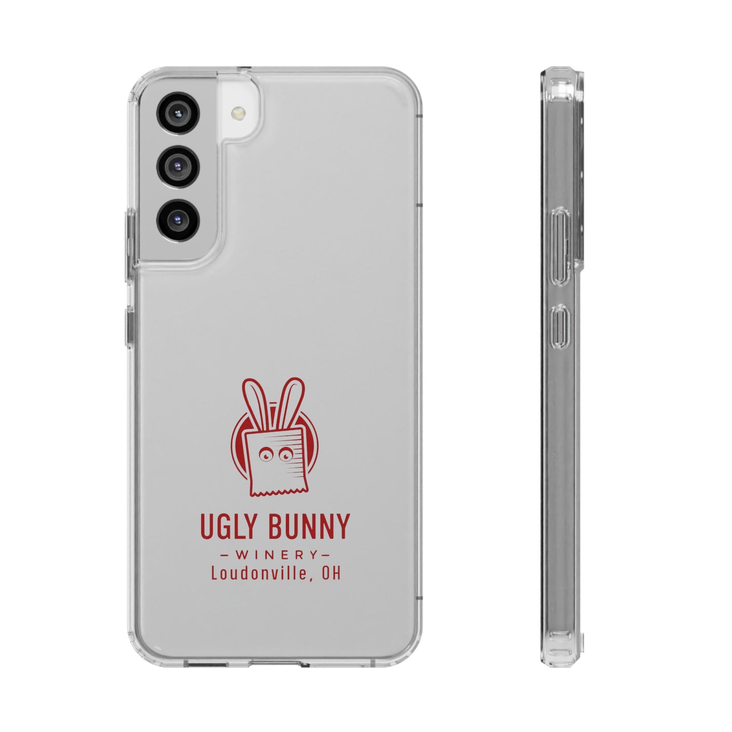 Ugly Bunny Winery Clear Phone Case