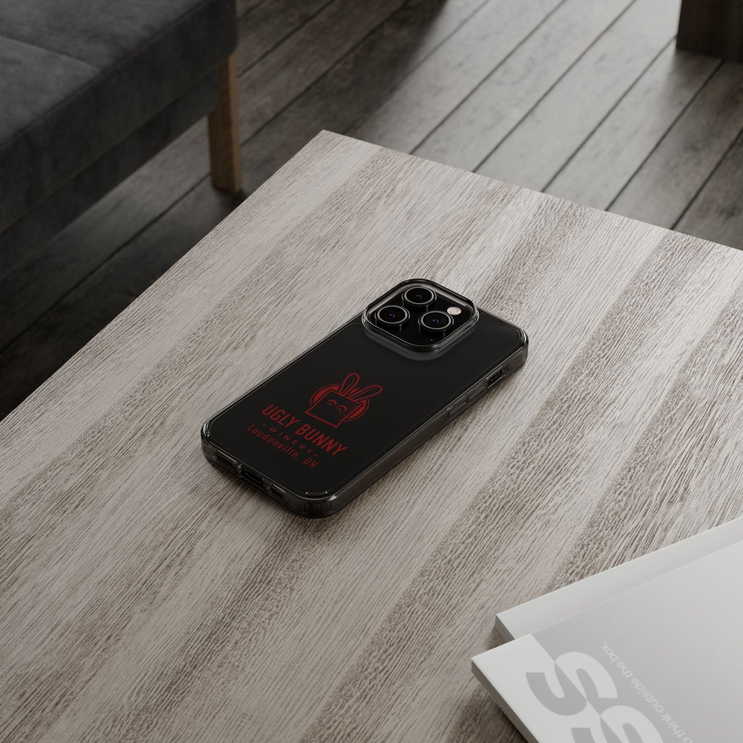 Ugly Bunny Winery Clear Phone Case