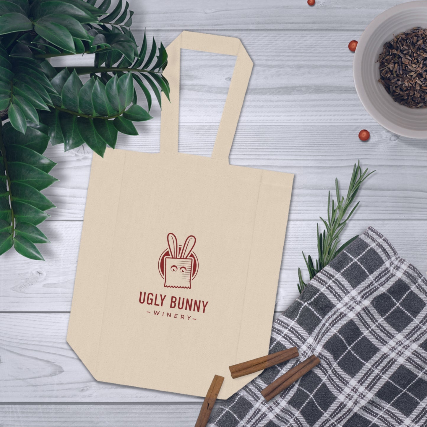 Ugly Bunny Winery - Double Wine Tote Bag