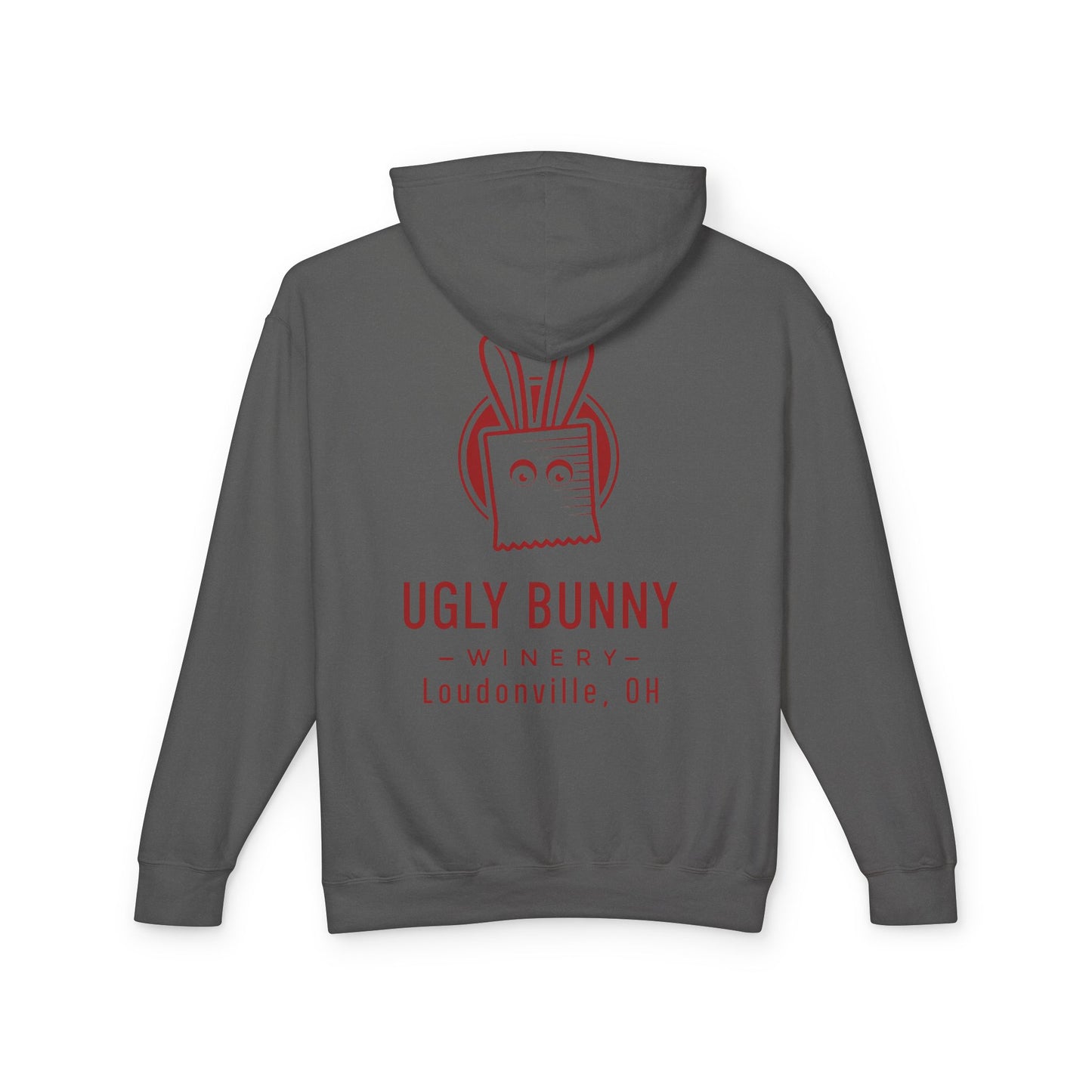 Ugly Bunny Logo - Lightweight Hooded Sweatshirt