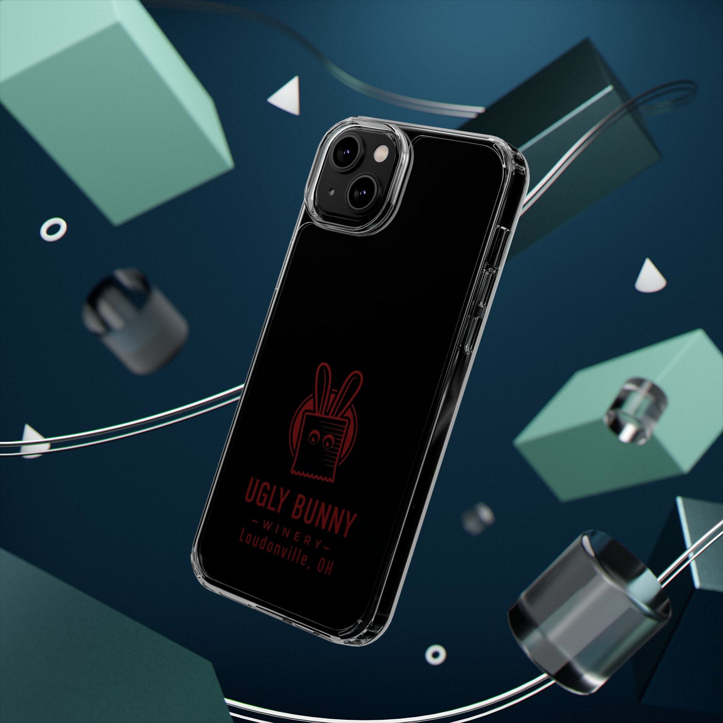Ugly Bunny Winery Clear Phone Case
