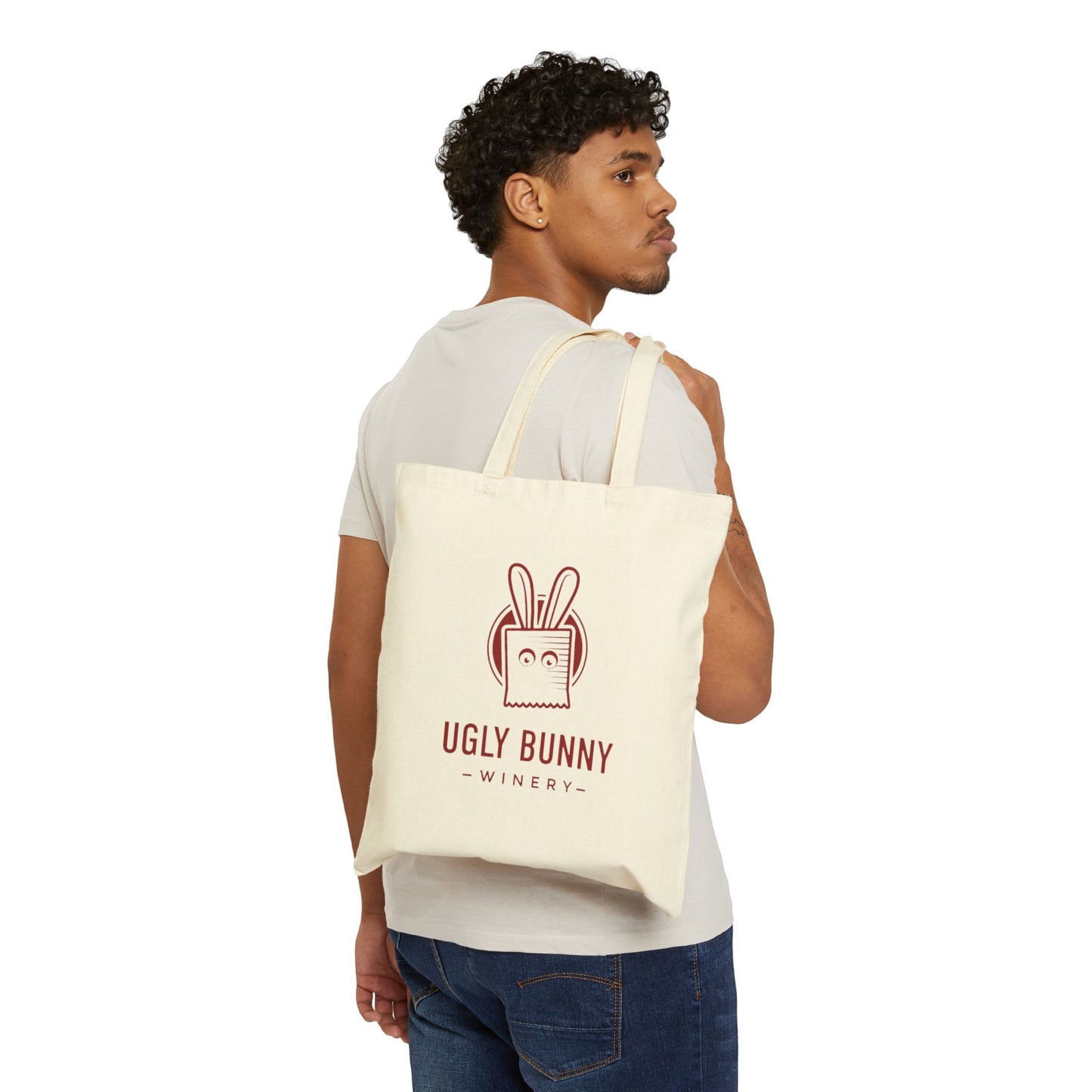 Ugly Bunny Winery Cotton Canvas Tote Bag