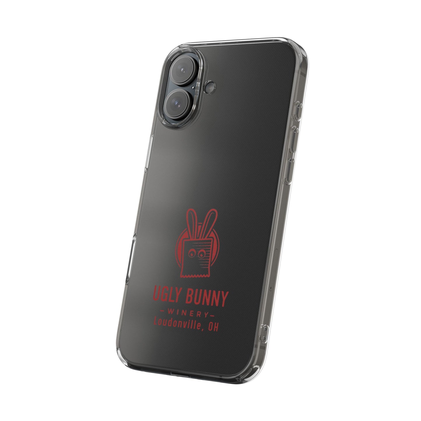 Ugly Bunny Winery Clear Phone Case