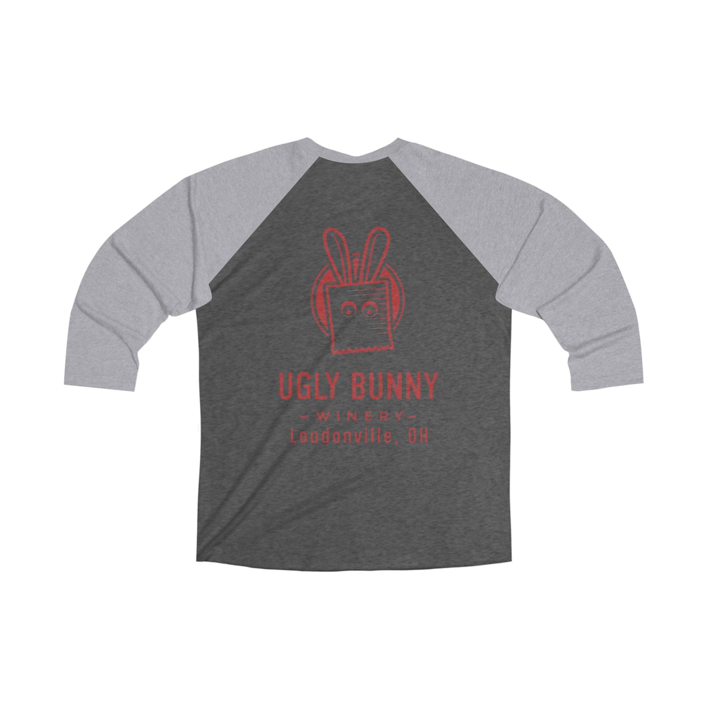#DRINKUGLY Unisex Tri-Blend Raglan Tee for Wine Lovers