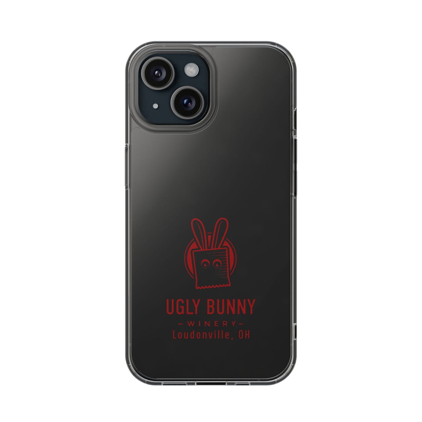 Ugly Bunny Winery Clear Phone Case