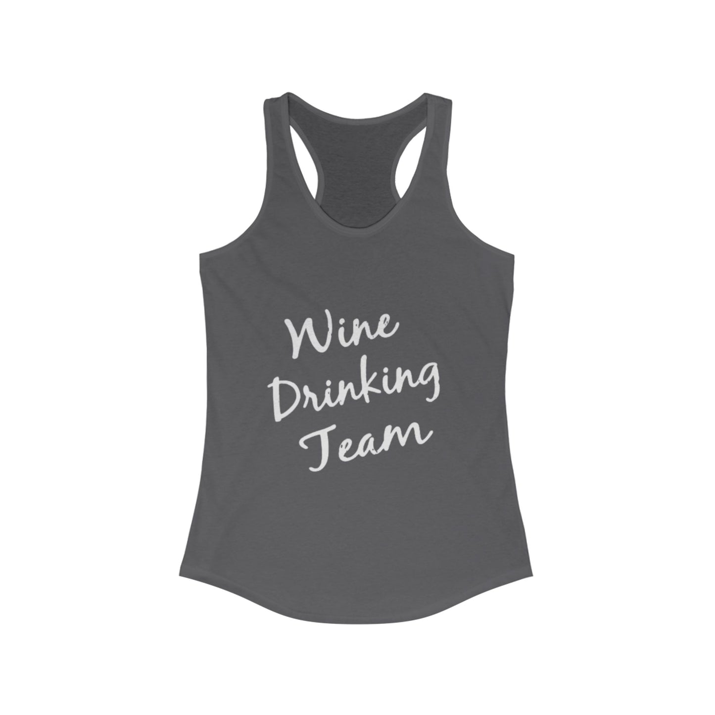 Wine Drinking Team Racerback Tank, Perfect for Wine Lovers, Party, Gifts, Summer Apparel, Women's Activewear