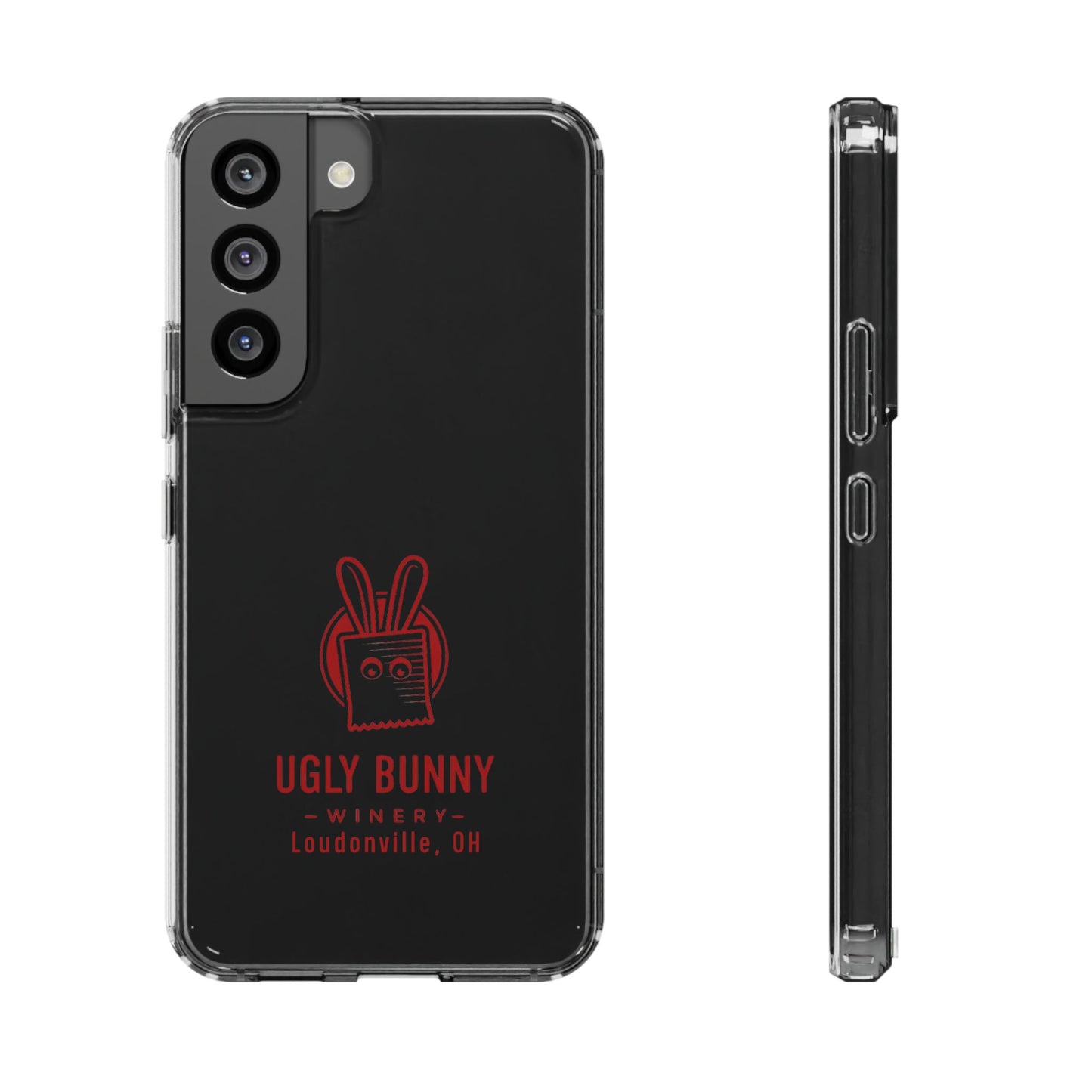 Ugly Bunny Winery Clear Phone Case