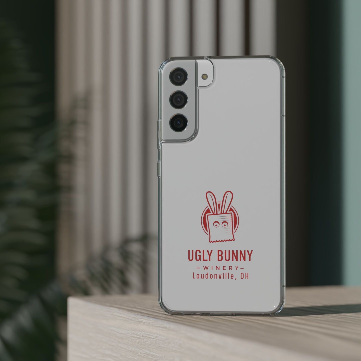 Ugly Bunny Winery Clear Phone Case