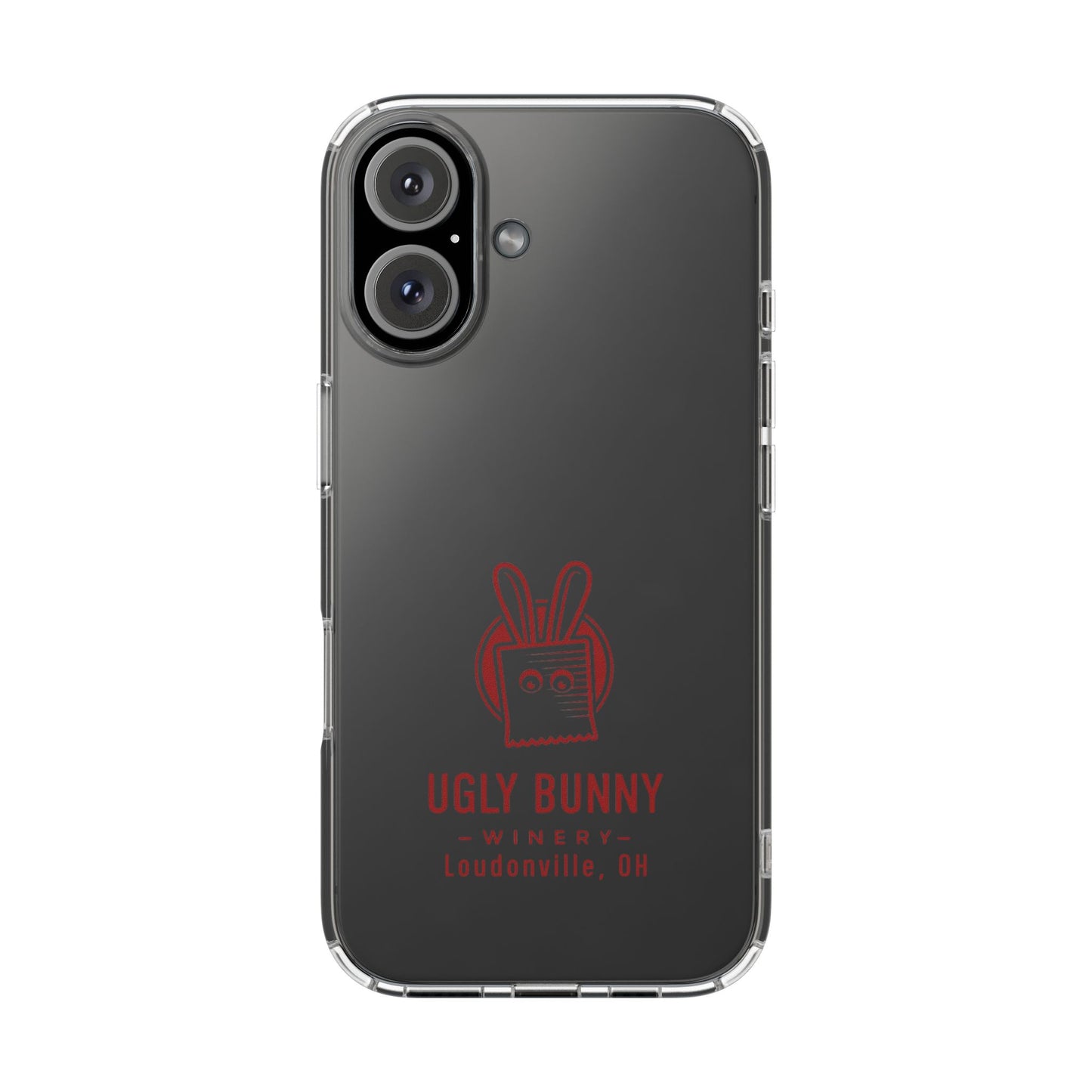 Ugly Bunny Winery Clear Phone Case