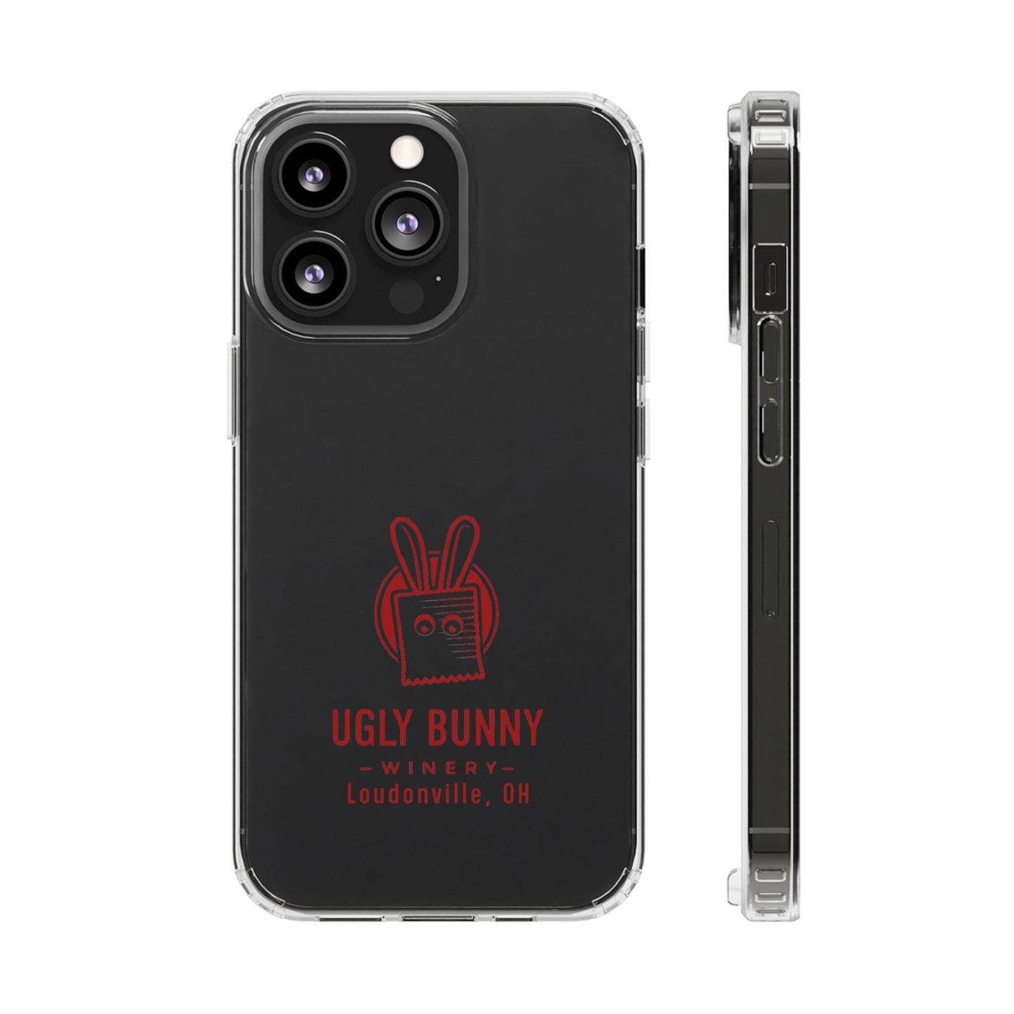 Ugly Bunny Winery Clear Phone Case