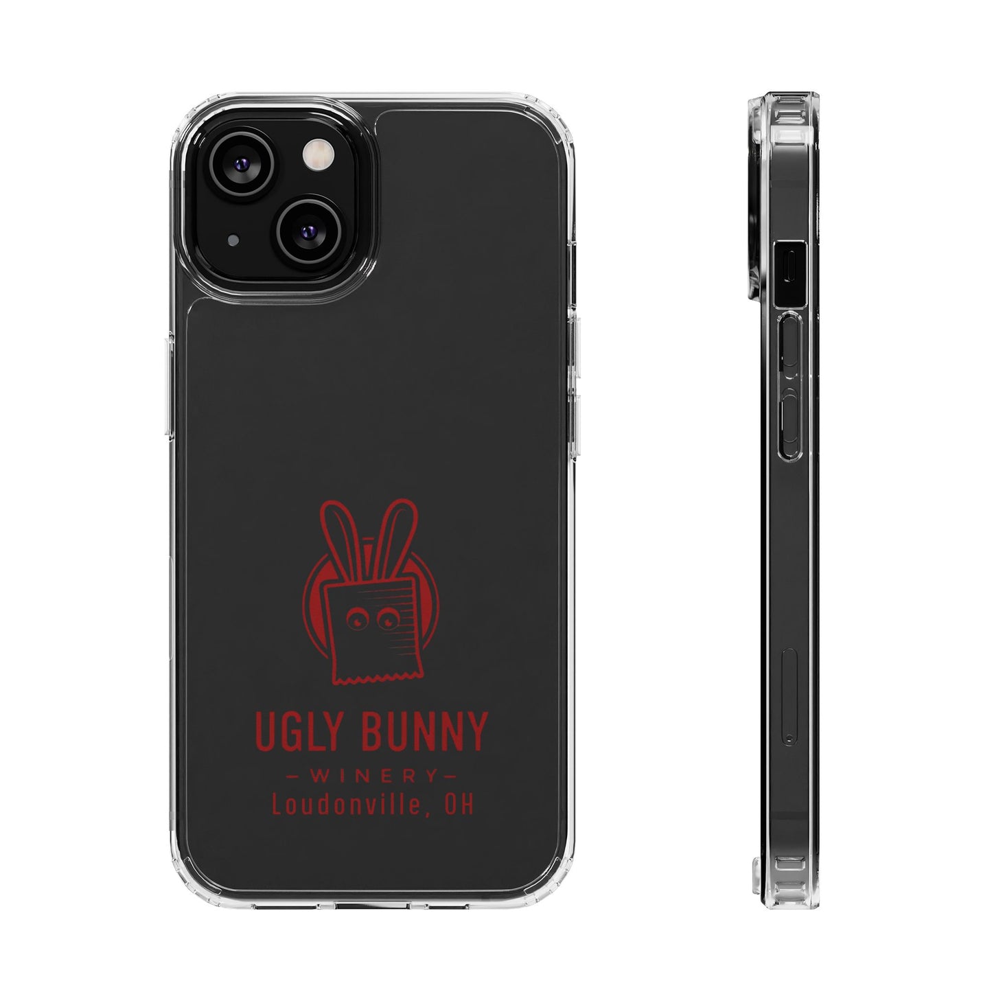 Ugly Bunny Winery Clear Phone Case