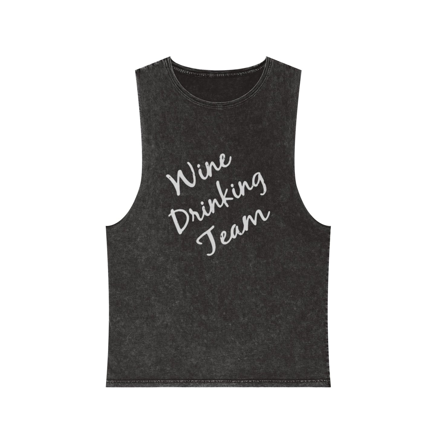 Wine Drinking Team - Unisex Stonewash Tank Top