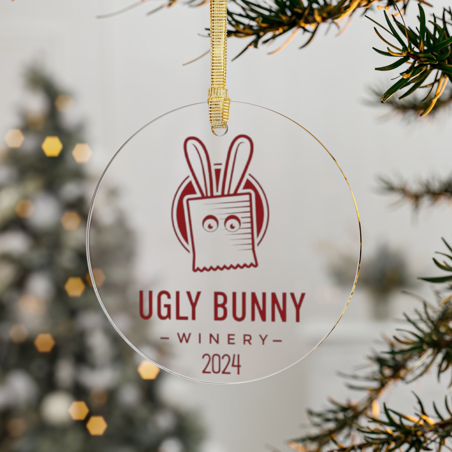 Ugly Bunny Winery Acrylic Ornament