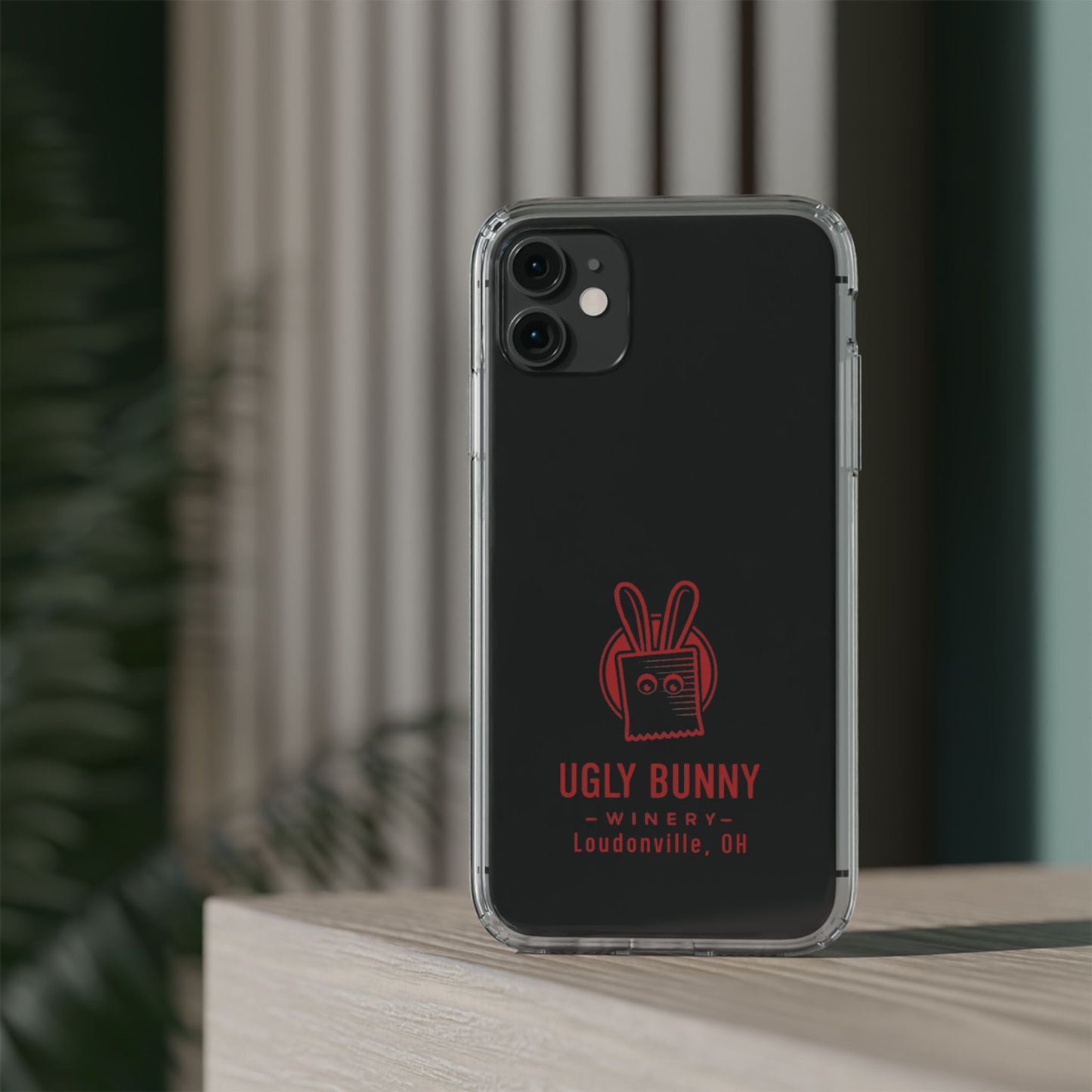 Ugly Bunny Winery Clear Phone Case