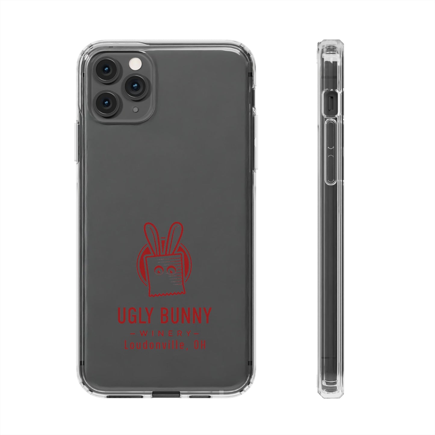 Ugly Bunny Winery Clear Phone Case