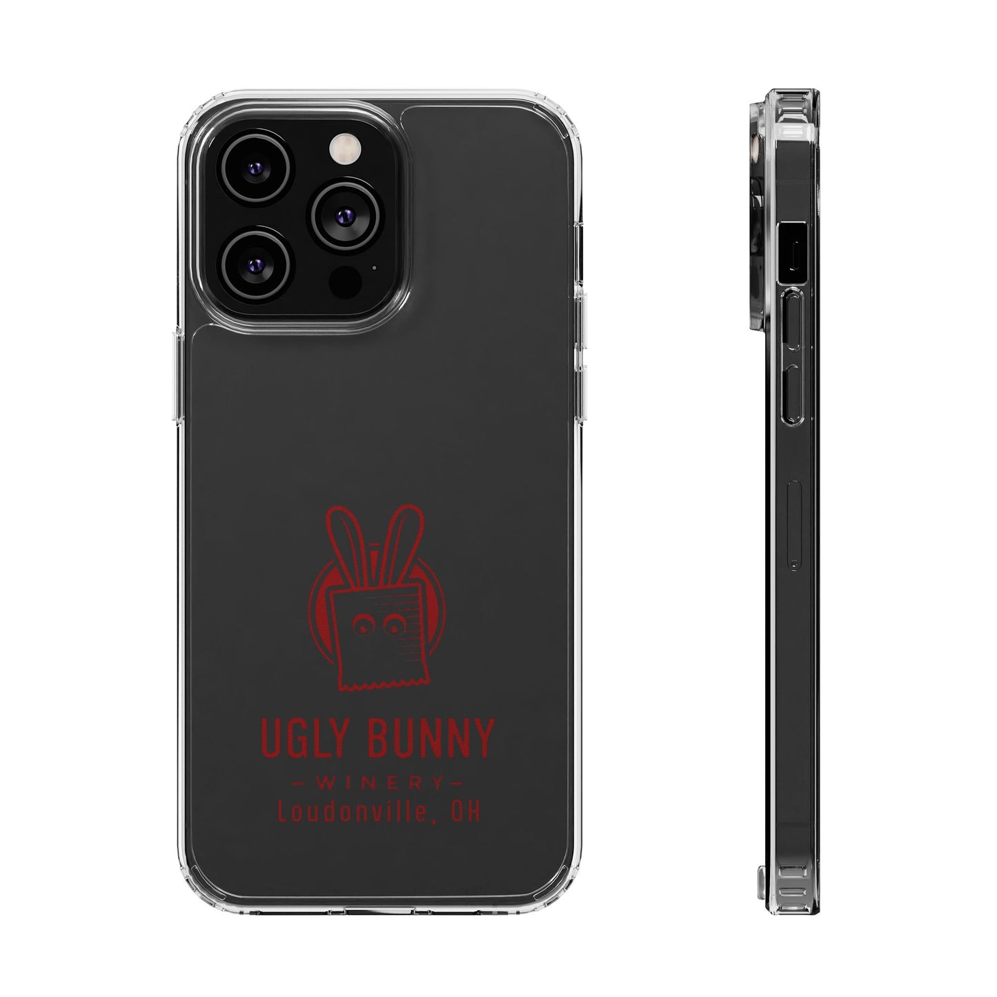 Ugly Bunny Winery Clear Phone Case