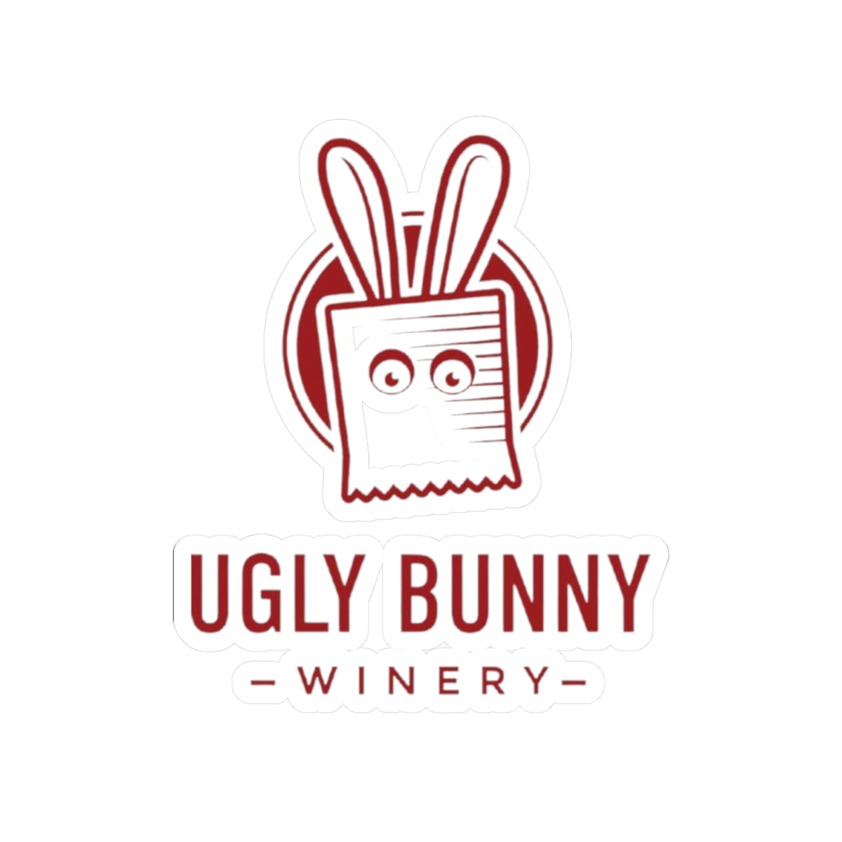 Ugly Bunny Winery Kiss-Cut Stickers