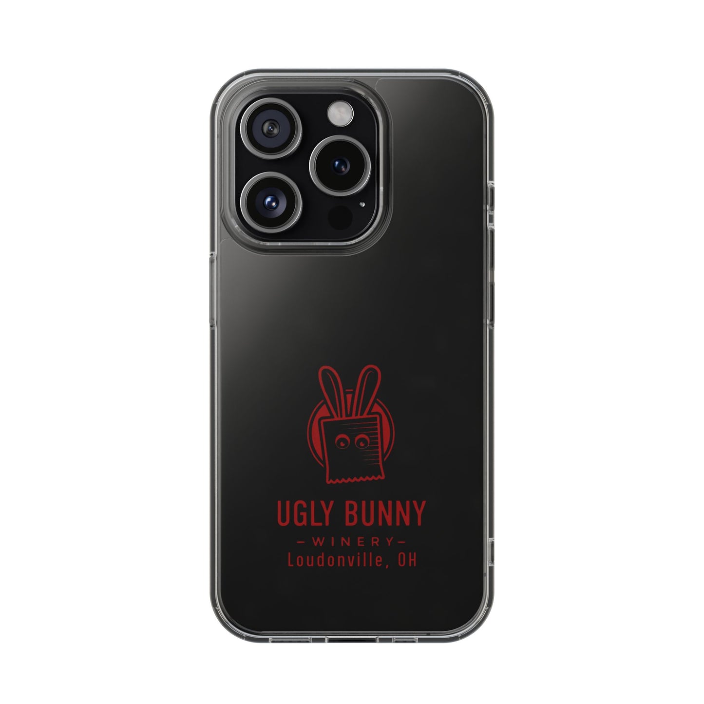 Ugly Bunny Winery Clear Phone Case