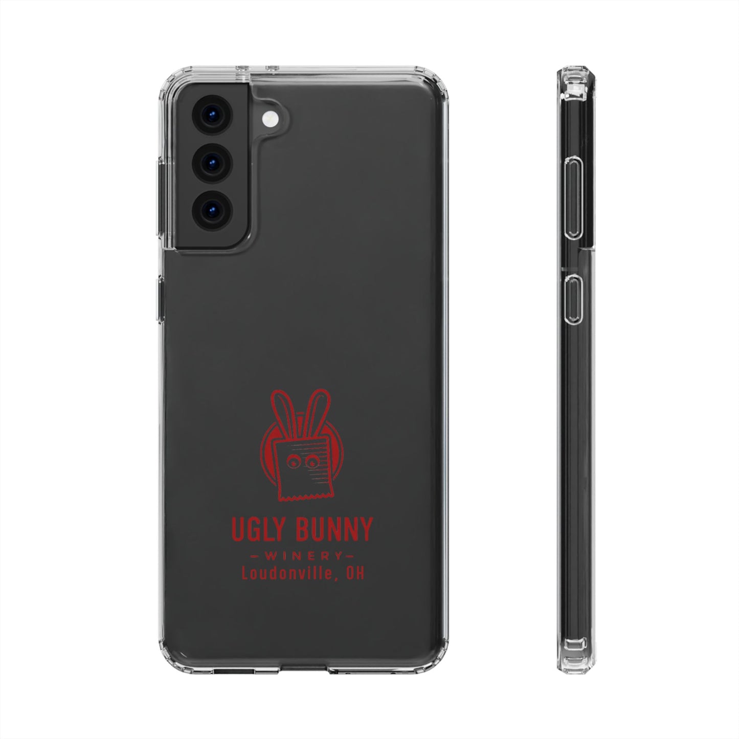 Ugly Bunny Winery Clear Phone Case