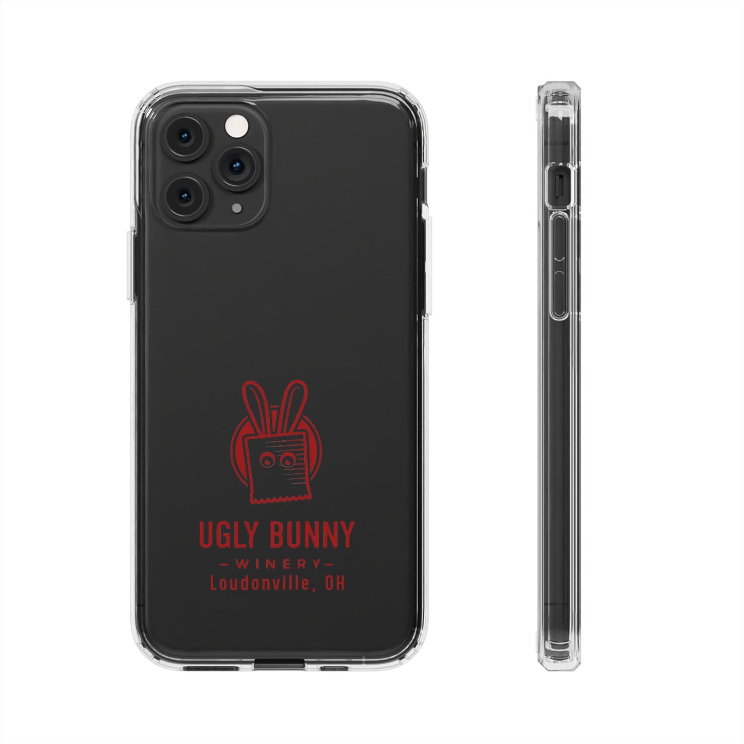 Ugly Bunny Winery Clear Phone Case