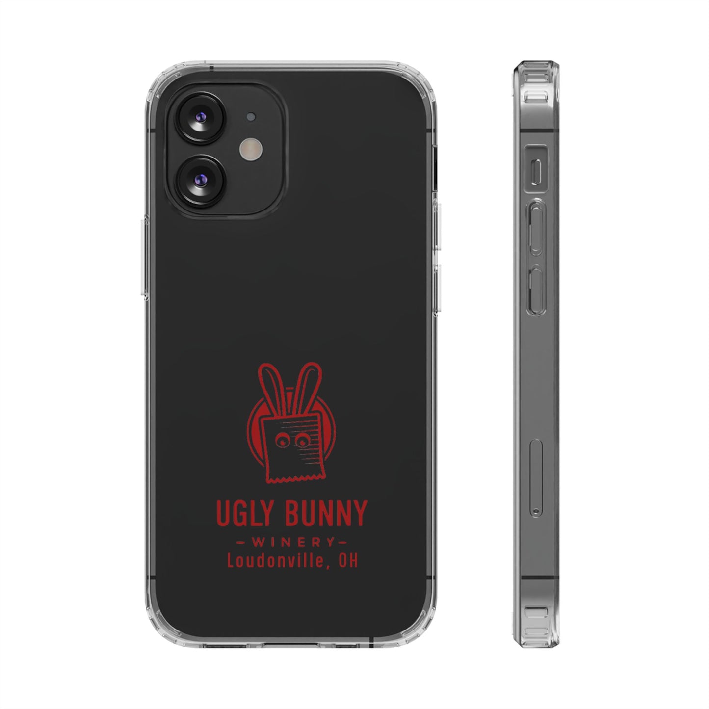 Ugly Bunny Winery Clear Phone Case