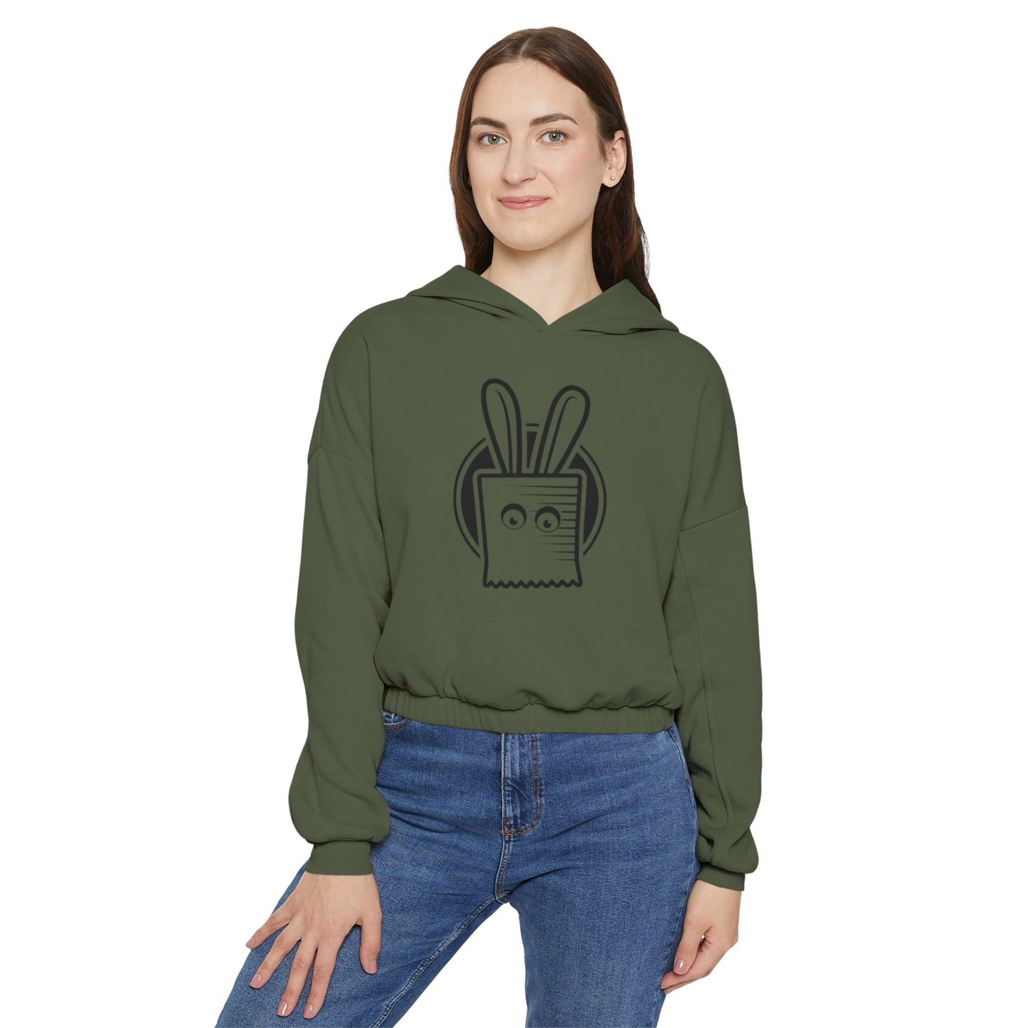 Ugly Bunny Logo Cinched Bottom Hoodie