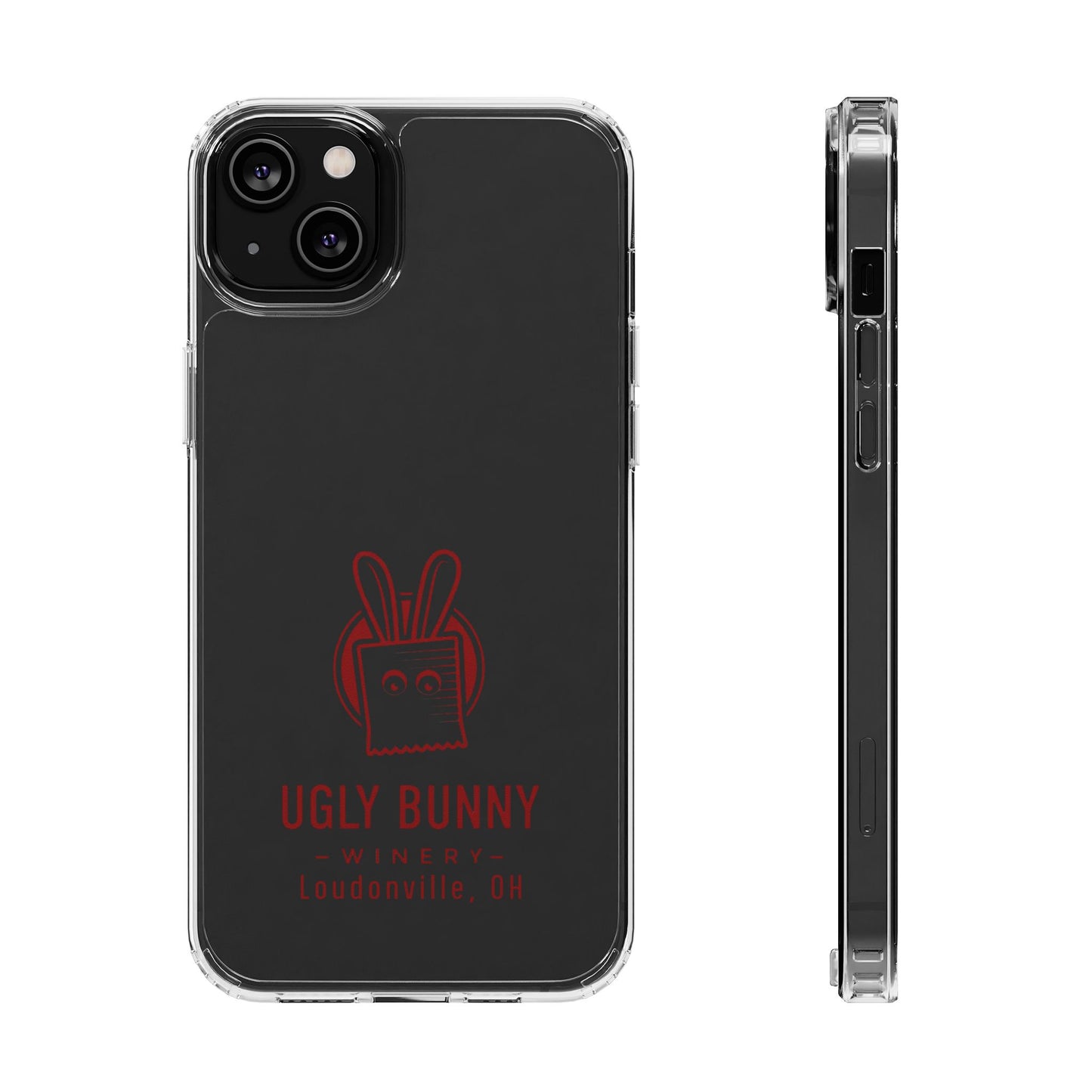 Ugly Bunny Winery Clear Phone Case