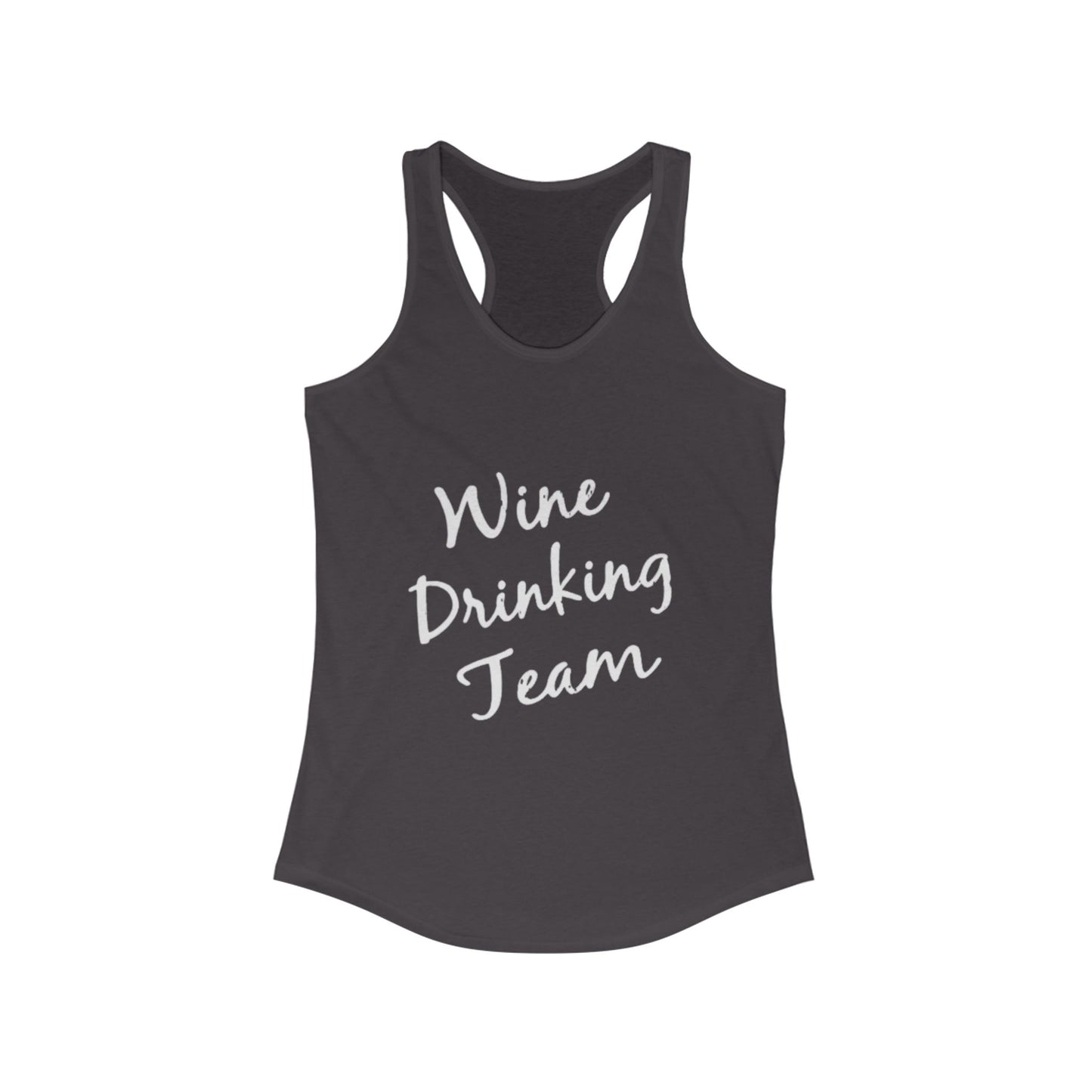 Wine Drinking Team Racerback Tank, Perfect for Wine Lovers, Party, Gifts, Summer Apparel, Women's Activewear