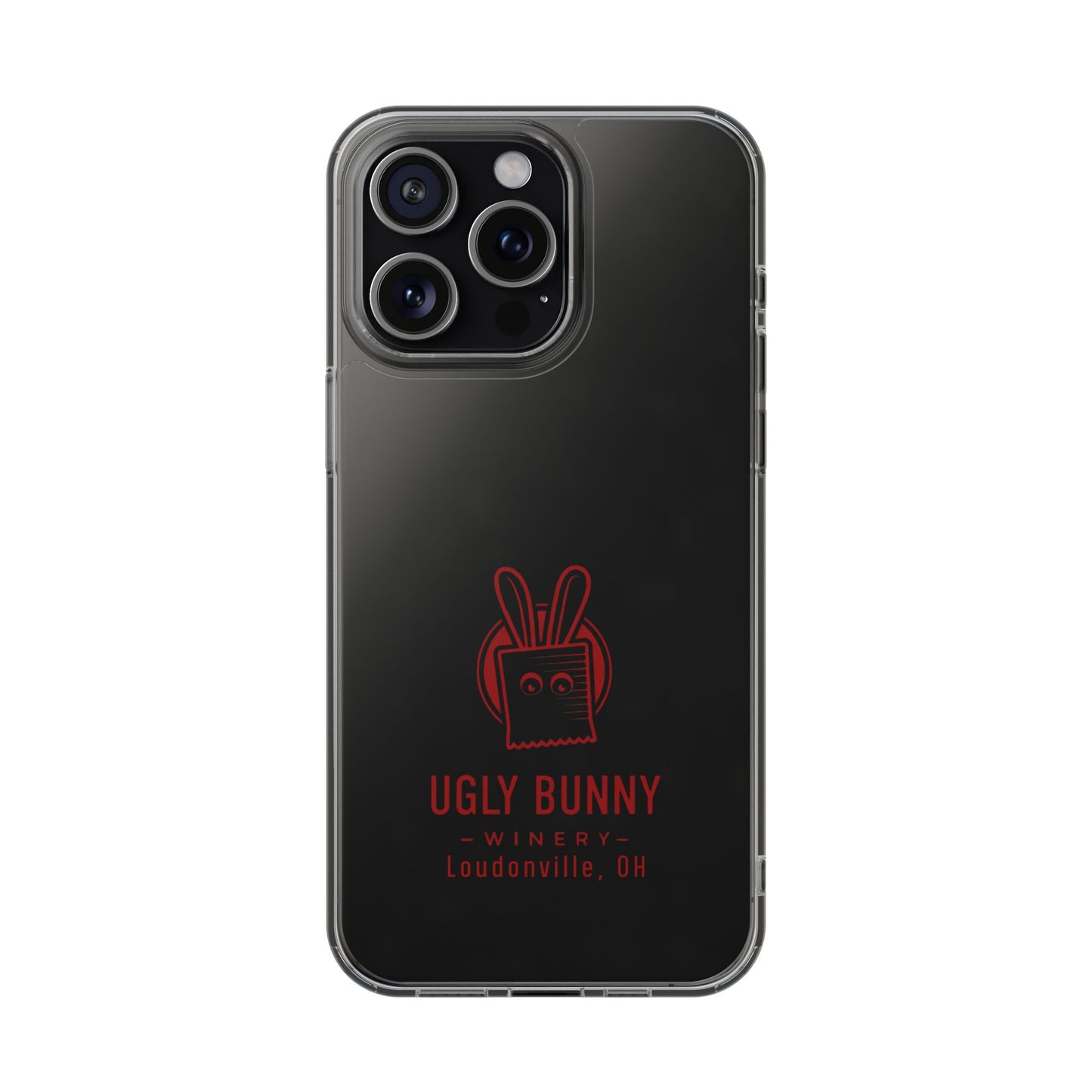 Ugly Bunny Winery Clear Phone Case