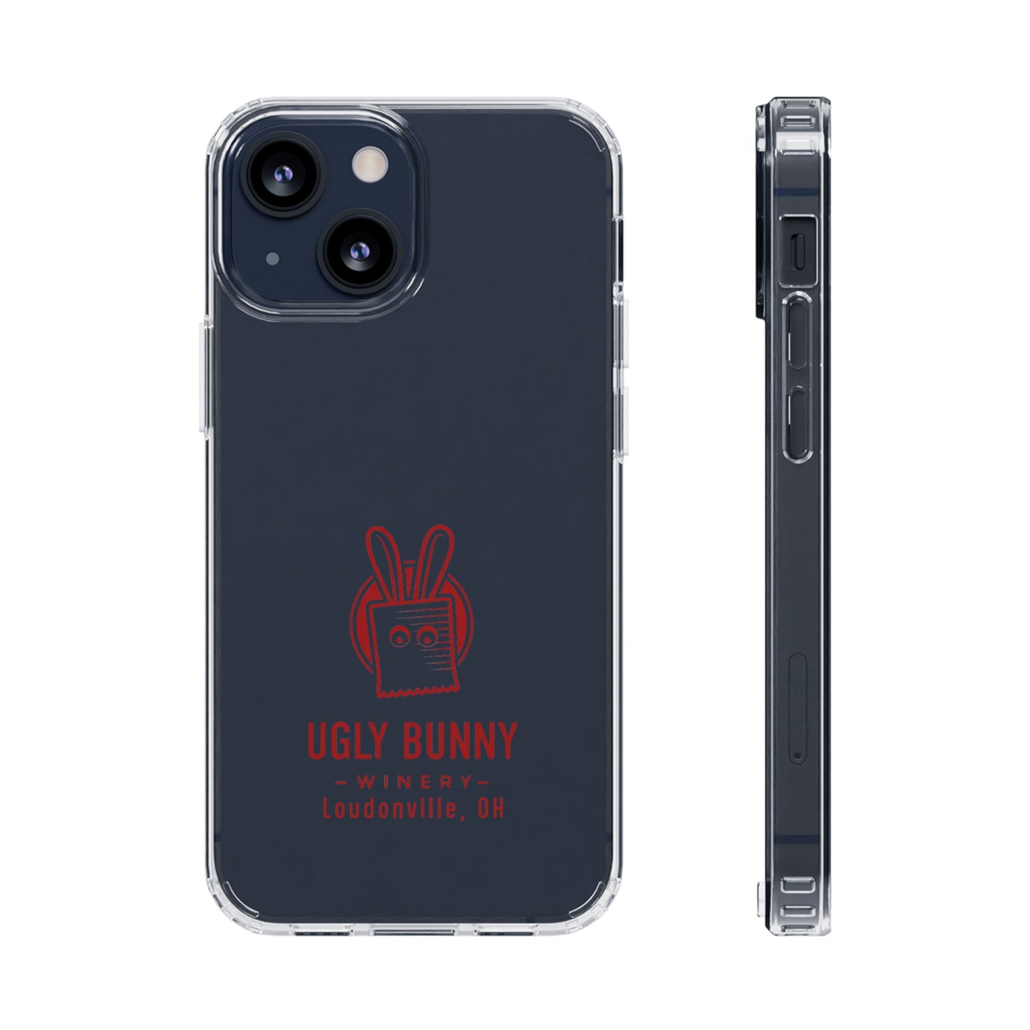 Ugly Bunny Winery Clear Phone Case