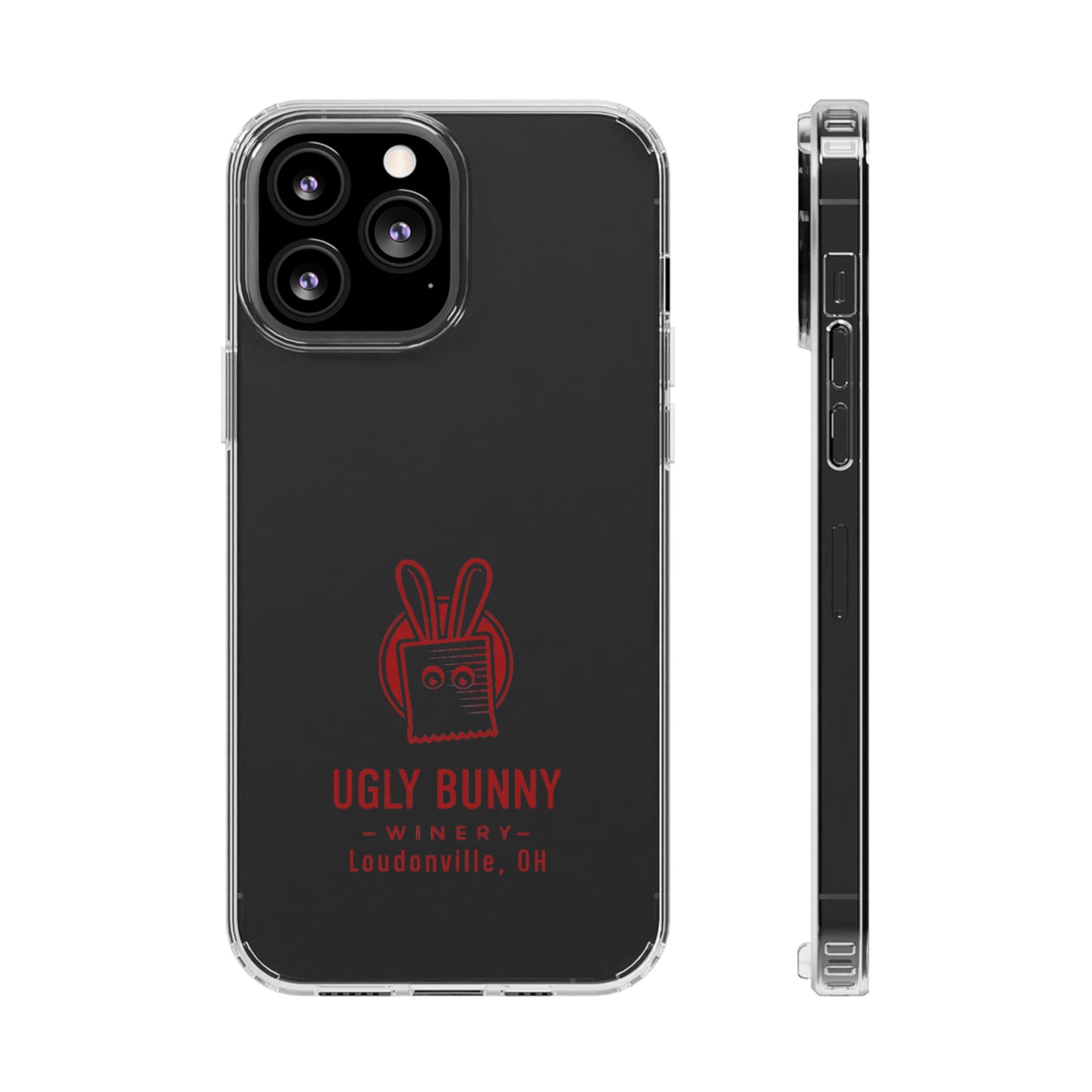 Ugly Bunny Winery Clear Phone Case