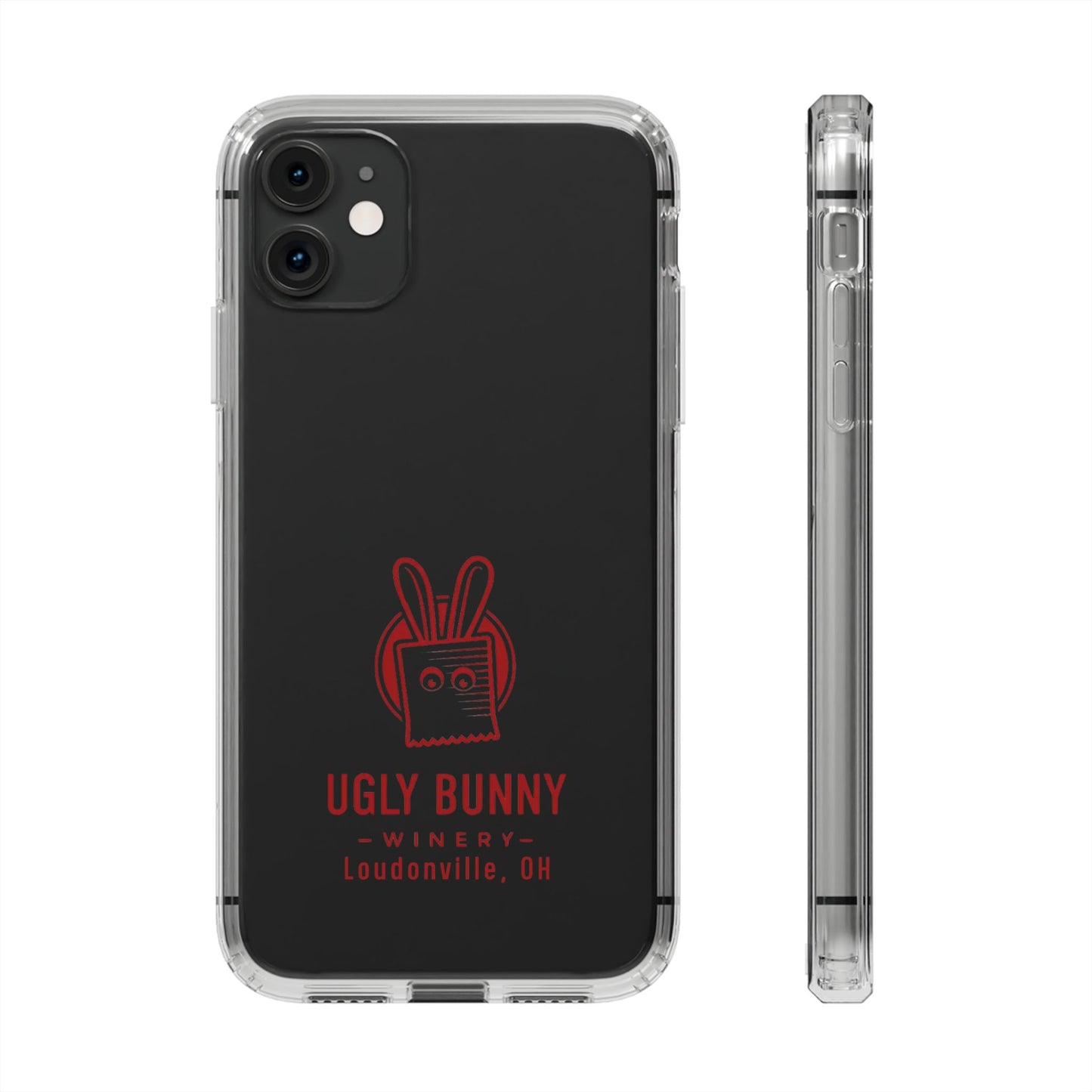 Ugly Bunny Winery Clear Phone Case