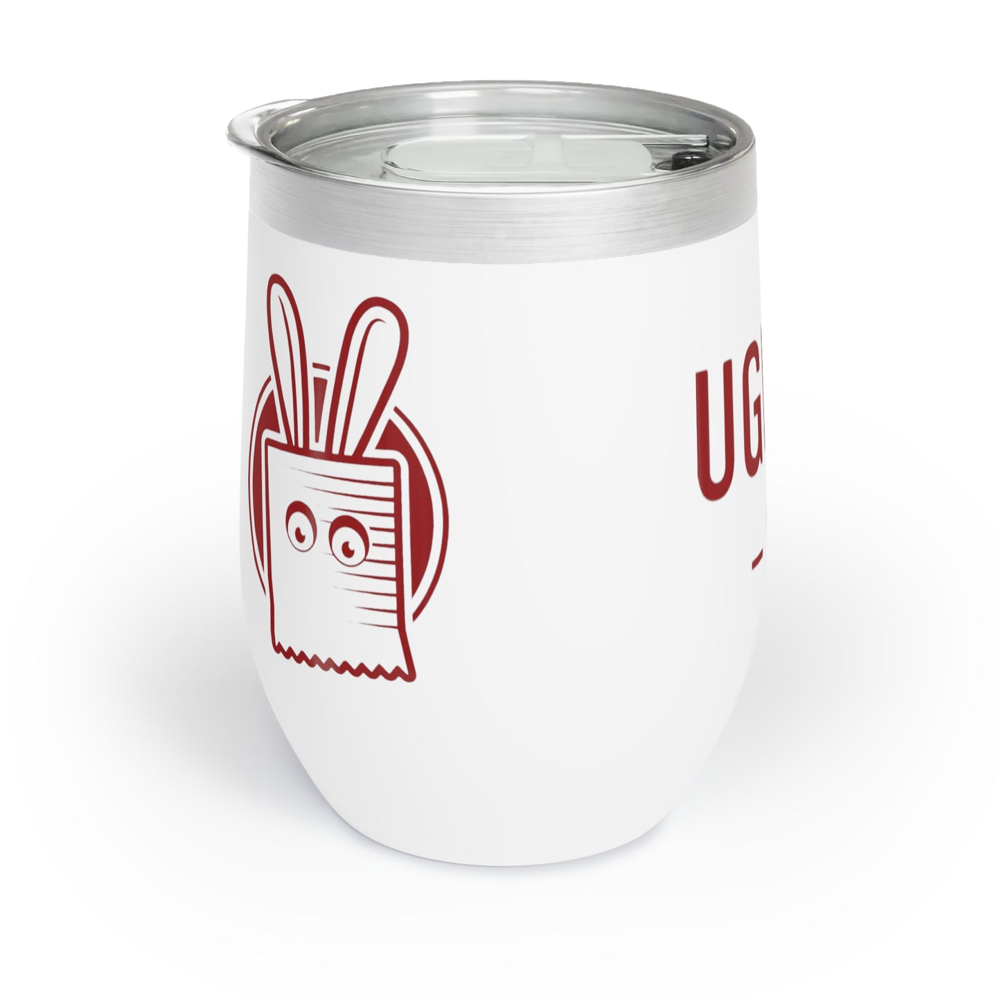 Ugly Bunny Logo Wine Tumbler