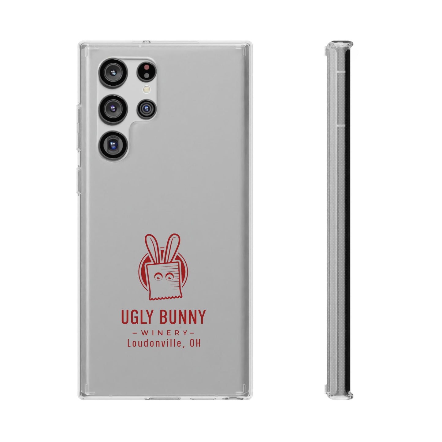 Ugly Bunny Winery Clear Phone Case