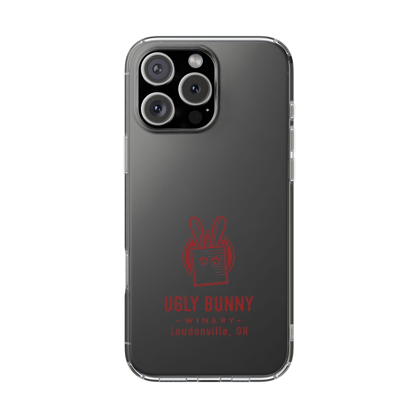 Ugly Bunny Winery Clear Phone Case