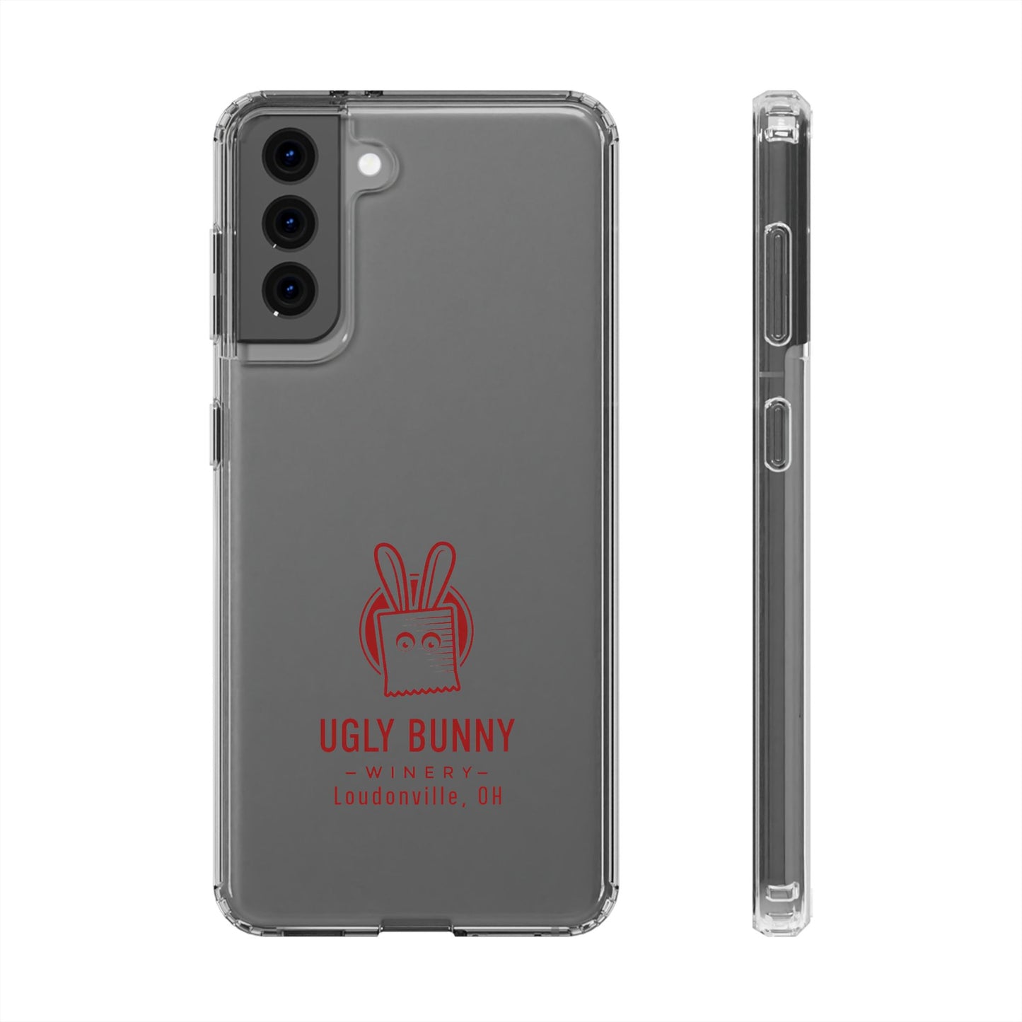 Ugly Bunny Winery Clear Phone Case