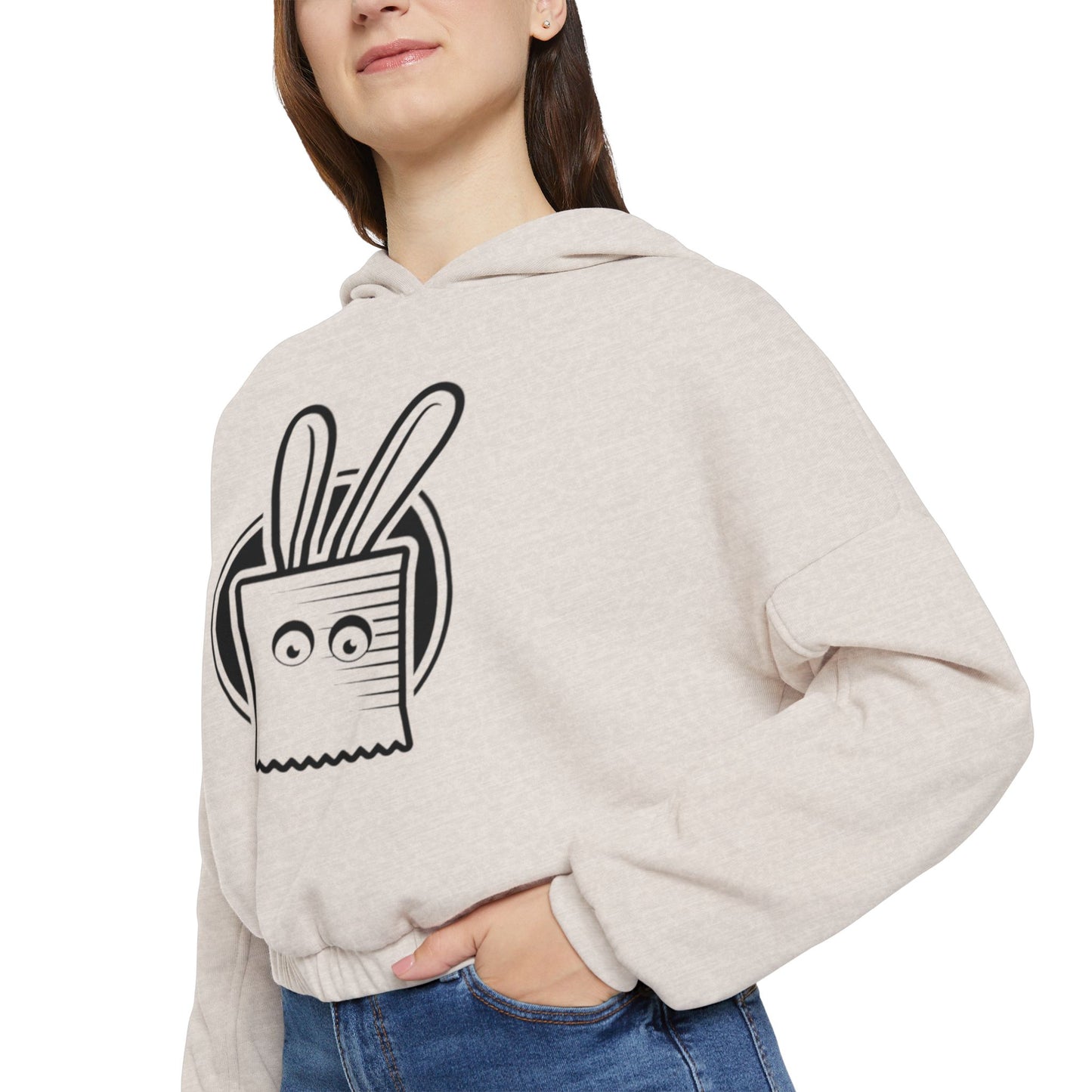 Ugly Bunny Logo Cinched Bottom Hoodie